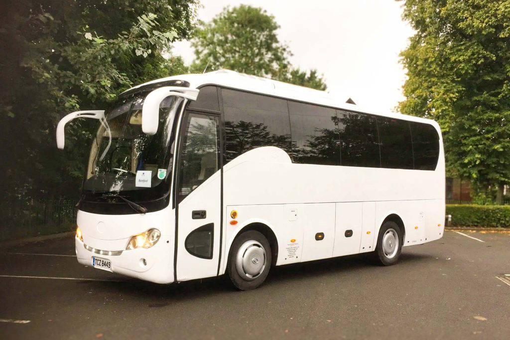midi coach hire in manchester. travel in executive luxury for 24-35 passengers
